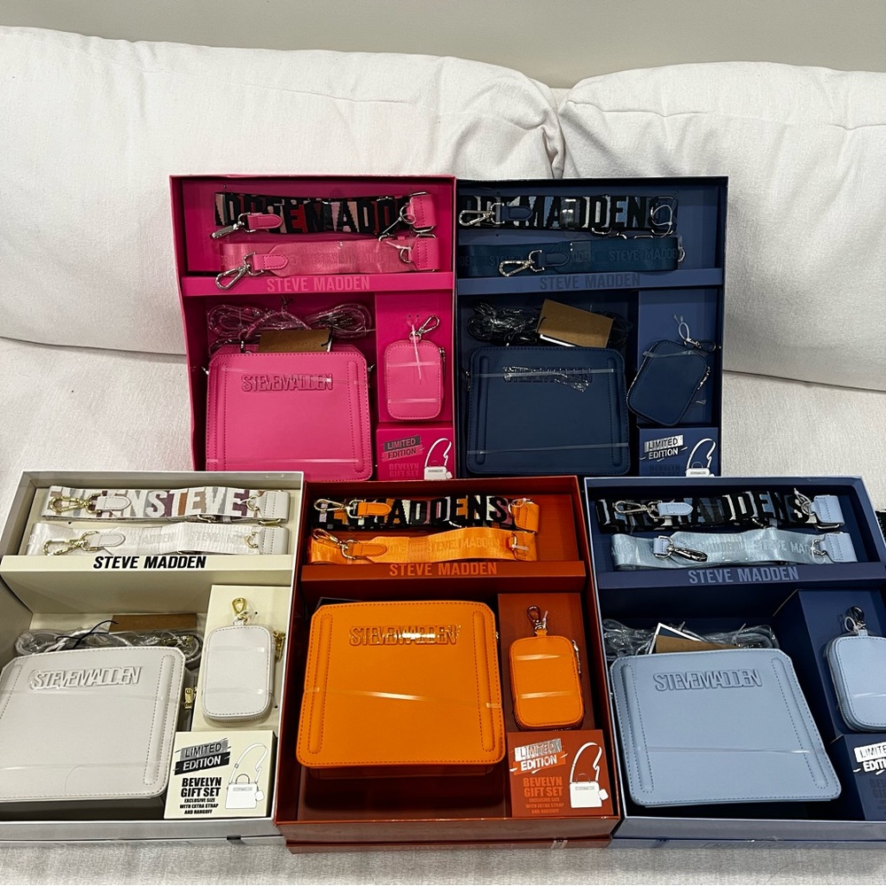 Steve Madden *BUNDLE OF 5* Bevelyn Crossbody Limited Edition CHRISTMAS GIFTS